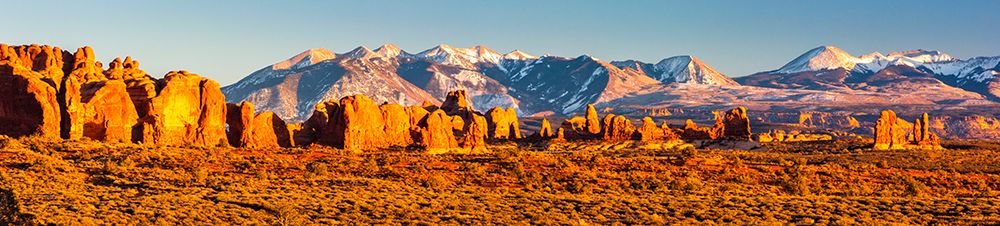 USA-Utah-Arches National Park Panoramic of Parade of Elephants rock formations art print by Jaynes Gallery for $57.95 CAD